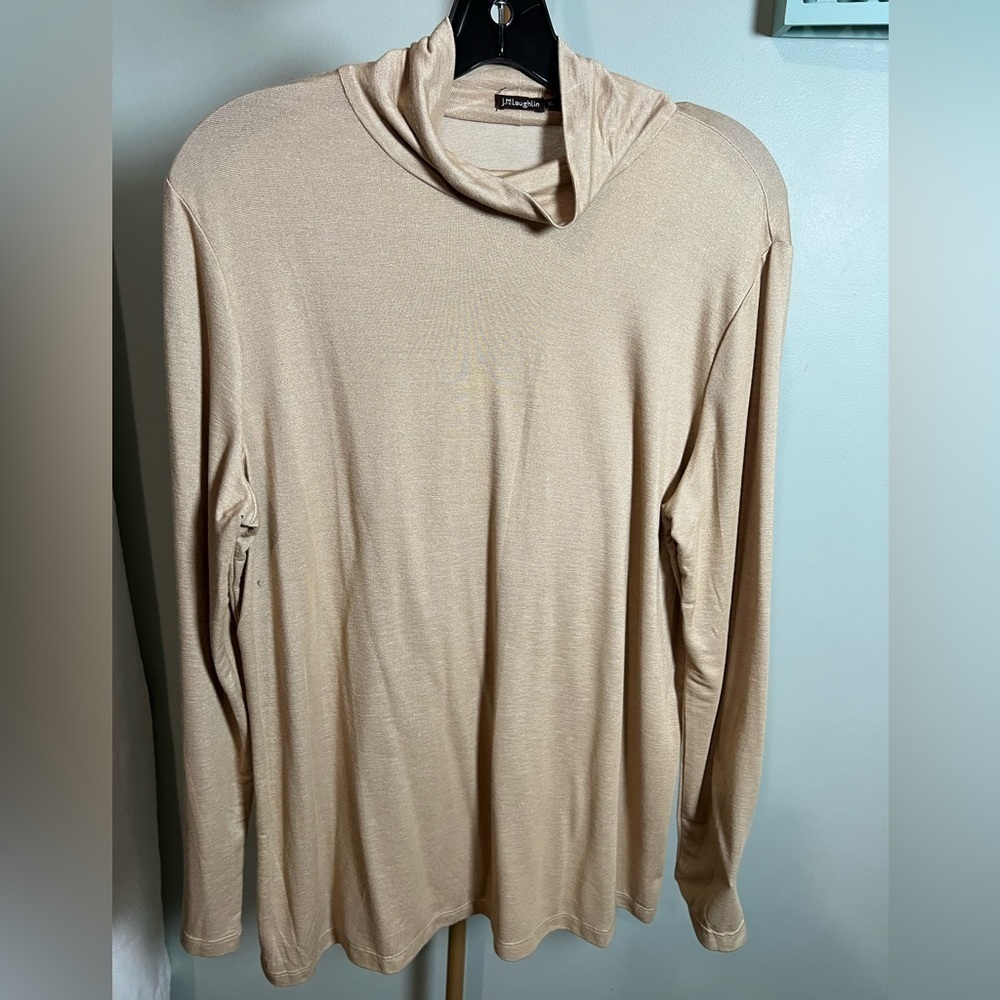 J.McLaughlin Tan Turtlenwck XL